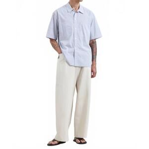 NEW SAMSOE men's saayo shirt in orion blue checker